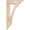 Ekena Millwork Legacy Traditional Smooth Bracket w/ Offset Brace, Douglas Fir, 5 1/2"W x 16"D x 28"H BKT0604X16X28LEC01SDF - alternate 3